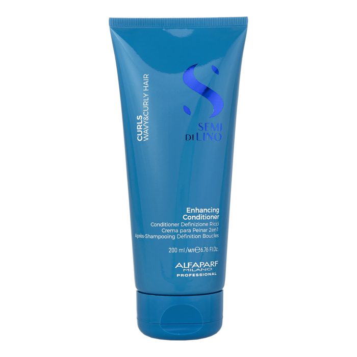 alf1292 Alfaparf Semi di Lino Curls Enhancing Conditioner 200ml for Wavy & Curly Hair - Image 1
