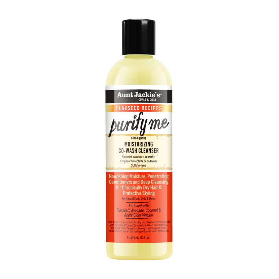 34285676124_AUNTJACKIES_PurifyMeCoWashCleanser_12ozBottle_FRONT Aunt Jackie's - Purify Me Moisturizing Co-Wash Cleanser - Image 1