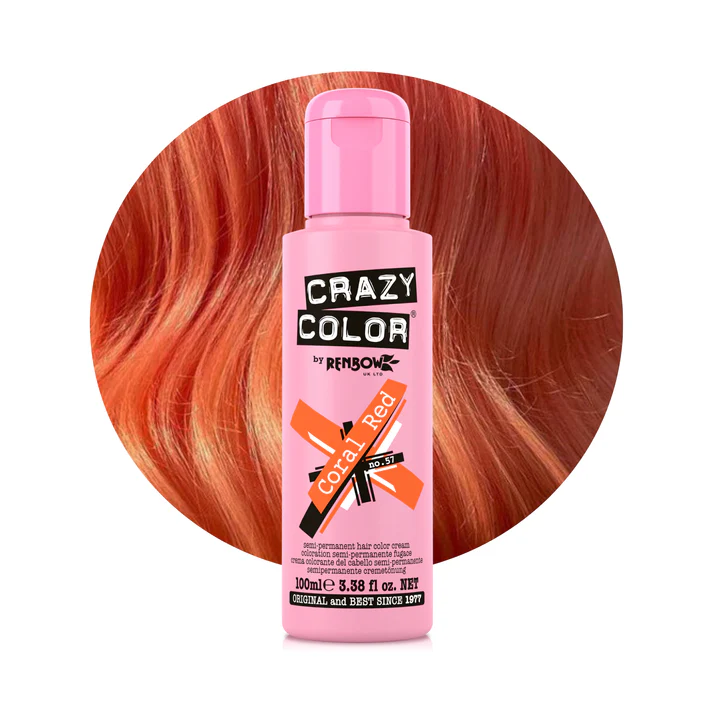 B0DB2KZ8BY.MAIN Crazy Color - Coral Red Semi-Permanent Copper Hair Dye - Image 1