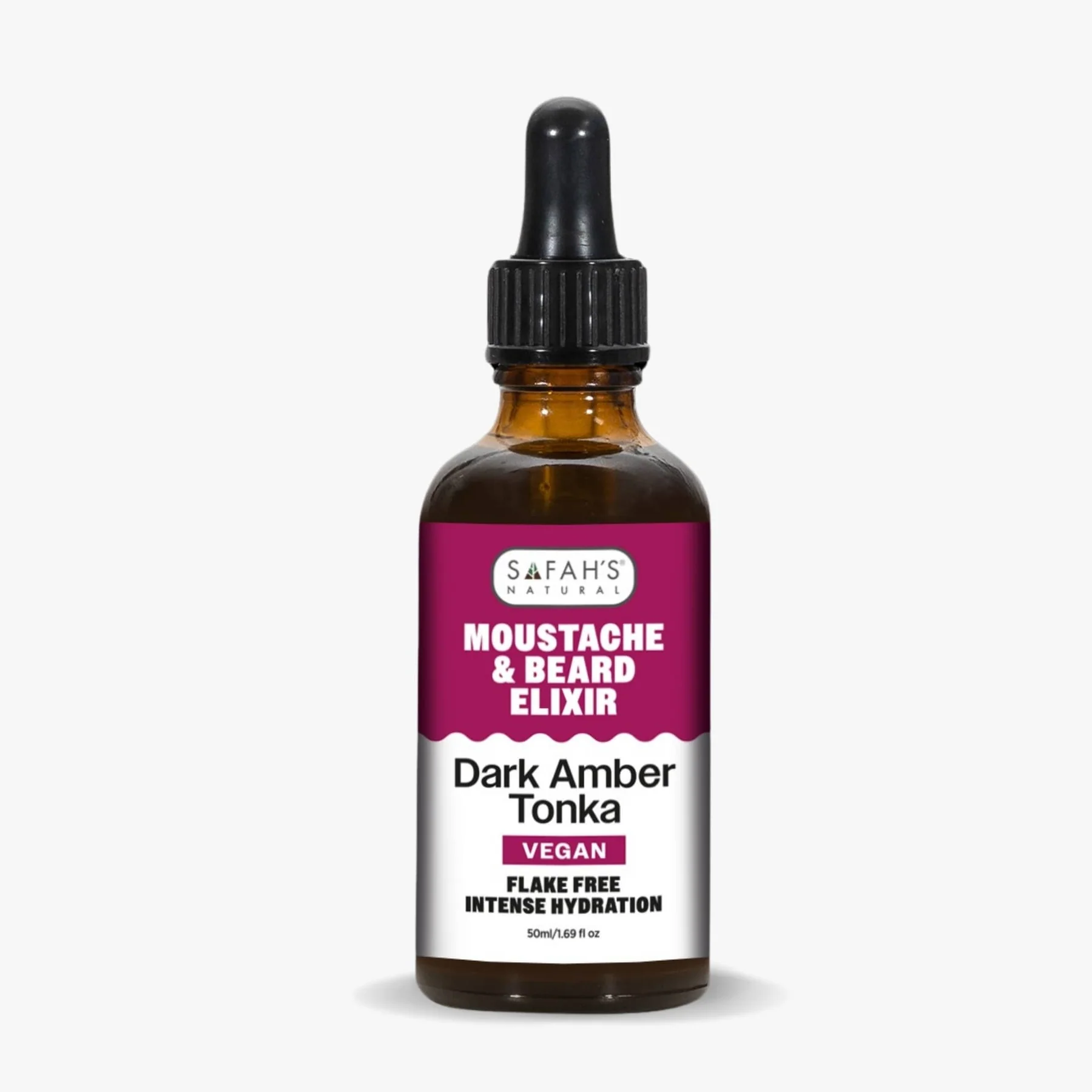 BATNK050_s Dark Amber Tonka Elixir – 50ml | Luxurious Beard & Moustache Moisturizer, Soothing Comfort & Sophisticated Scent - Image 1