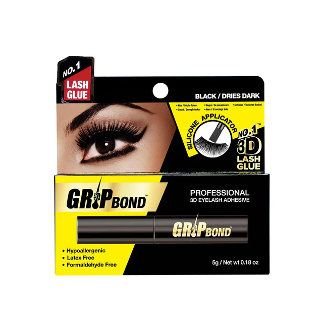 GripBond_Black_Paddle-min GRIP BOND LATEX-FREE LASH ADHESIVE - BLACK / SILICONE - Image 1