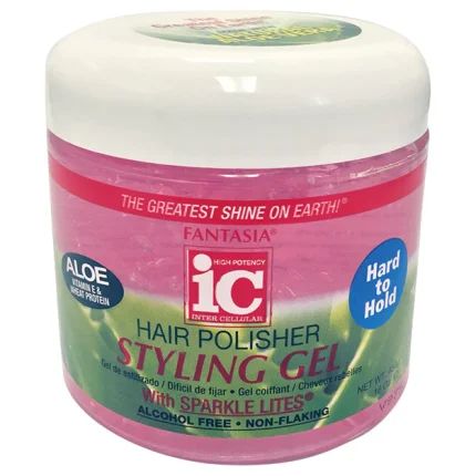Fantasia - IC HAIR POLISHER ‣ HARD TO HOLD ‣ Styling Gel Jar 16 oz.