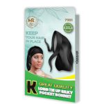 Kashmir Long Tie-Up Silky Pocket Bonnet