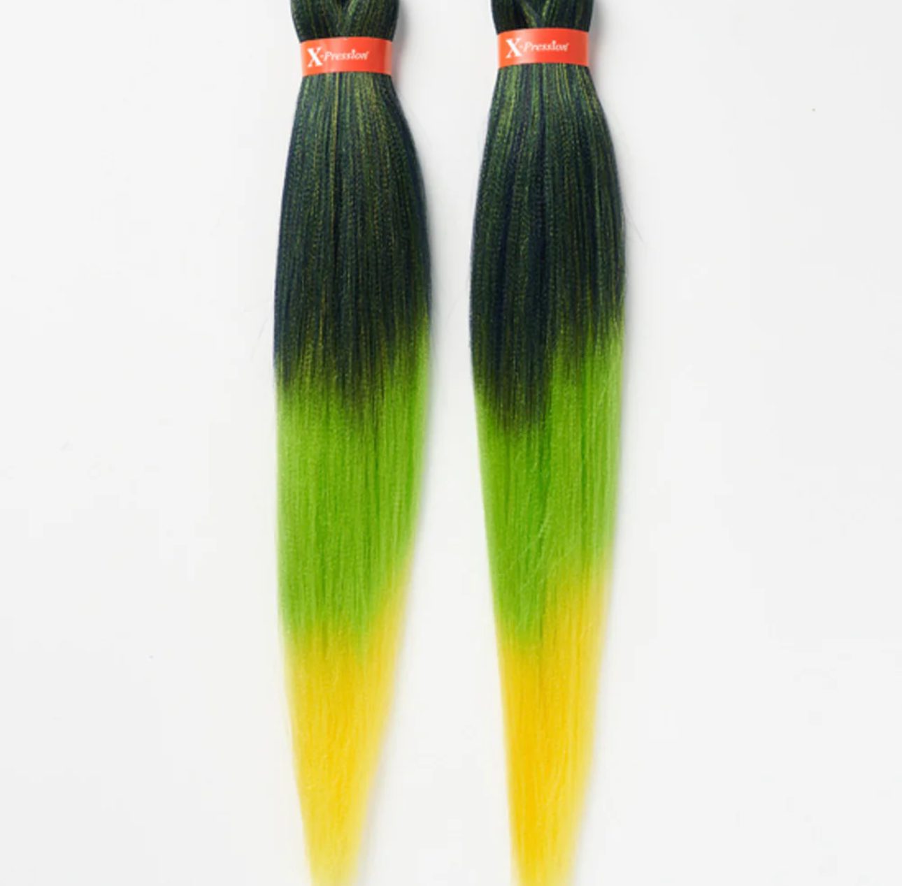IMG_3653 X Pression Syn 2X Pre Stretched Ultra Braid - Colour 46 OM/Green Mango - Image 1