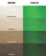 Crazy Color - Toxic UV Semi-Permanent Neon Green Hair Dye - Image 2