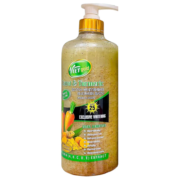 VEETGOLD_5610b613-c4a0-44c7-8c02-da30134afc34_grande VeetSoul Carrot & Turmeric Whitening Body Wash – 25X Exclusive White - Image 1
