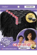 Outre - 4C Corkscrew Afro Big Beautiful Hair 9pcs Clip-In natural brown - Image 2