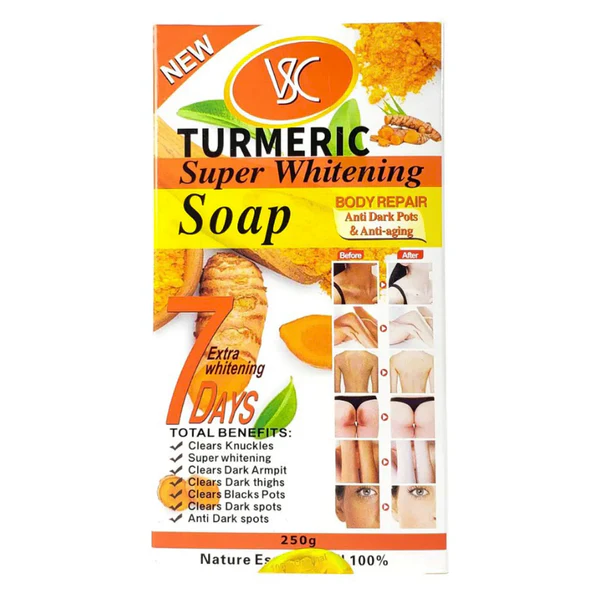 vscsoap_grande VSC Turmeric Super Whitening Soap – 250g - Image 1