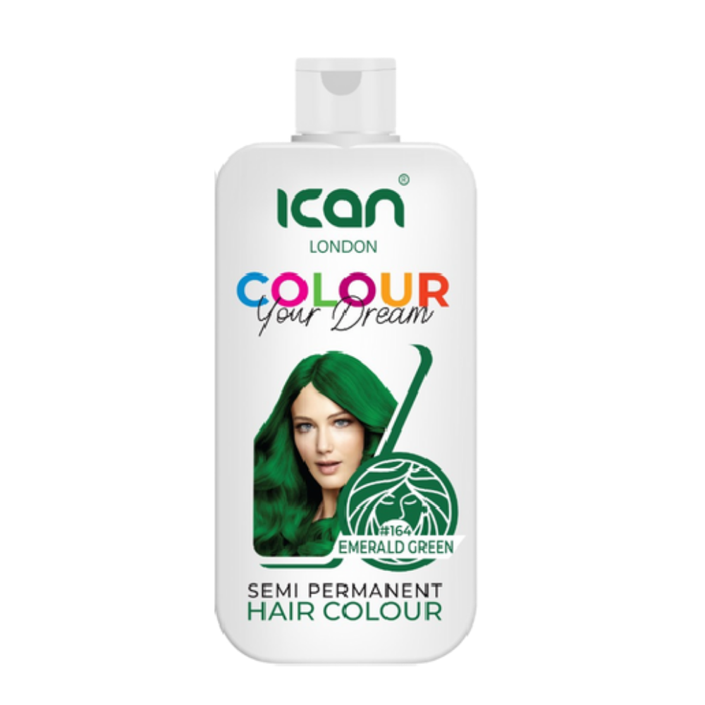 28 iCAN London Semi-Permanent Hair Colour – Emerald Green - Image 1