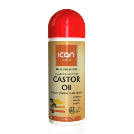 iCan London Castor Oil Smoothing Serum – Hair Polisher