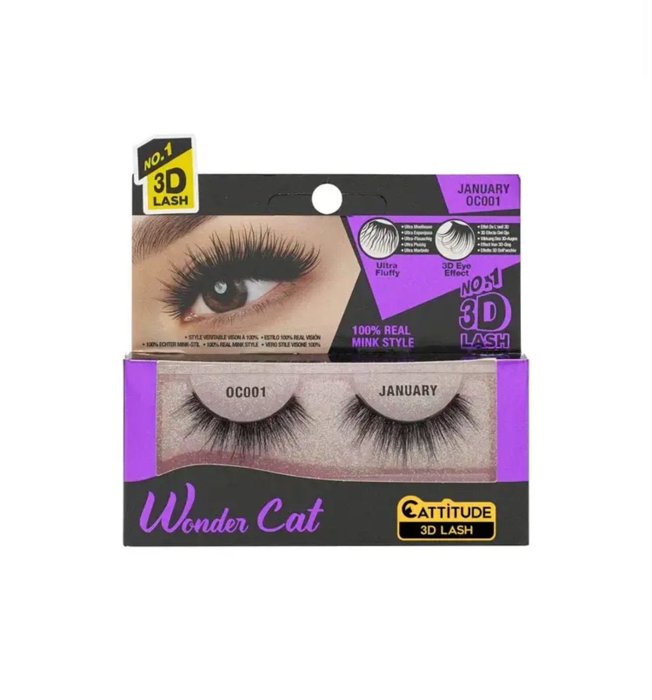 IMG_3984 Wonder Cat Cattitude 3D Lash – Style January (OC001) - Image 1