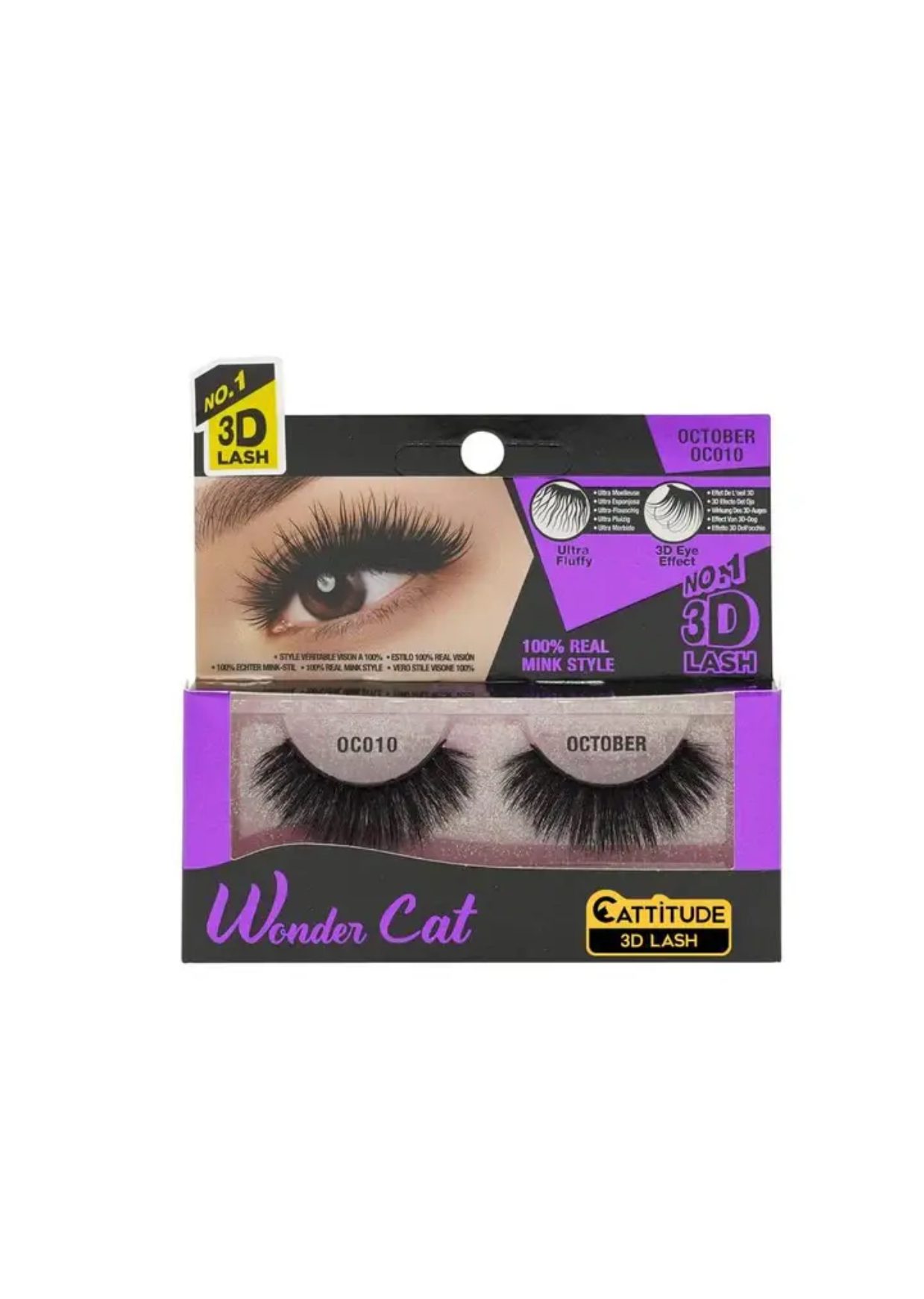 IMG_3992 Wonder Cat Cattitude 3D Lash – Style October (OC010) - Image 1