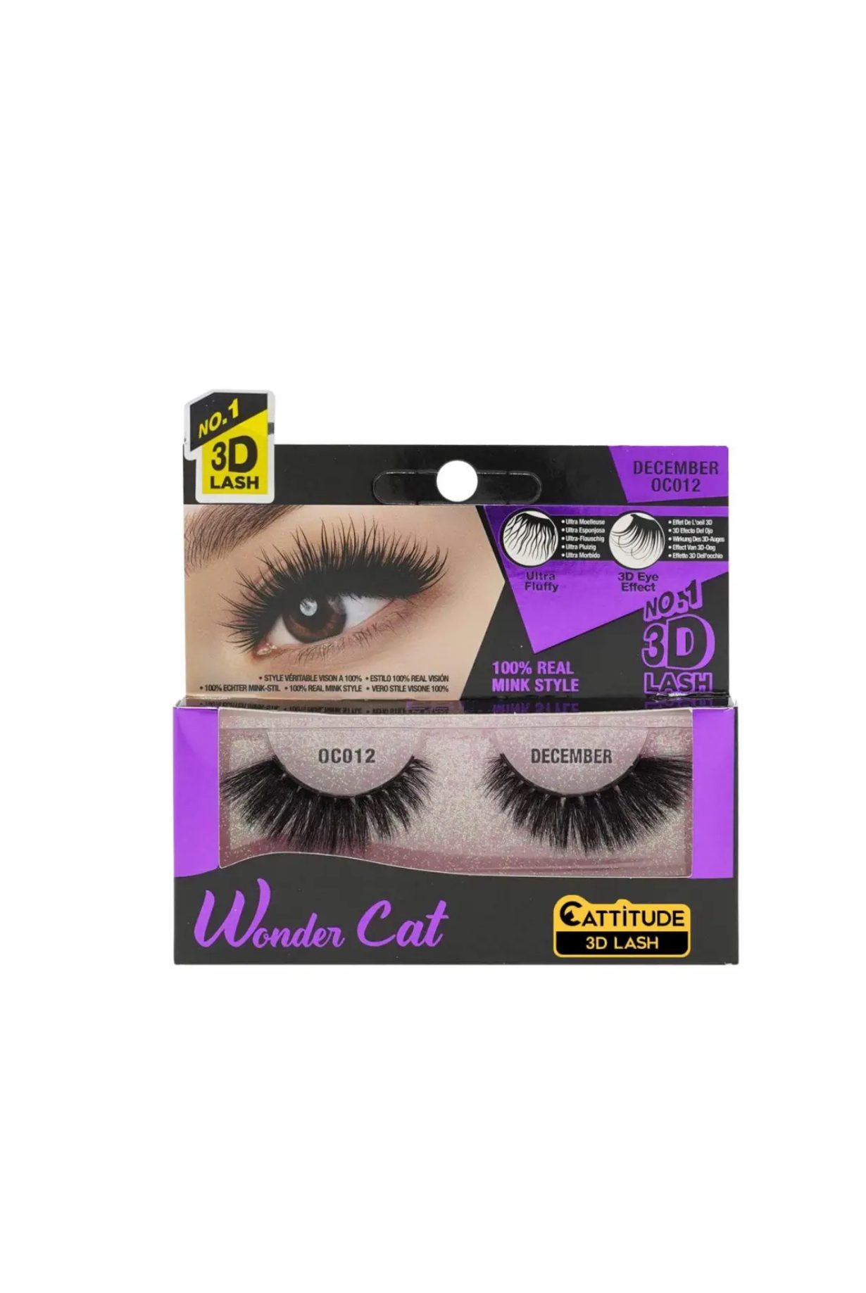 IMG_3994 Wonder Cat Cattitude 3D Lash – Style December (OC012) - Image 1