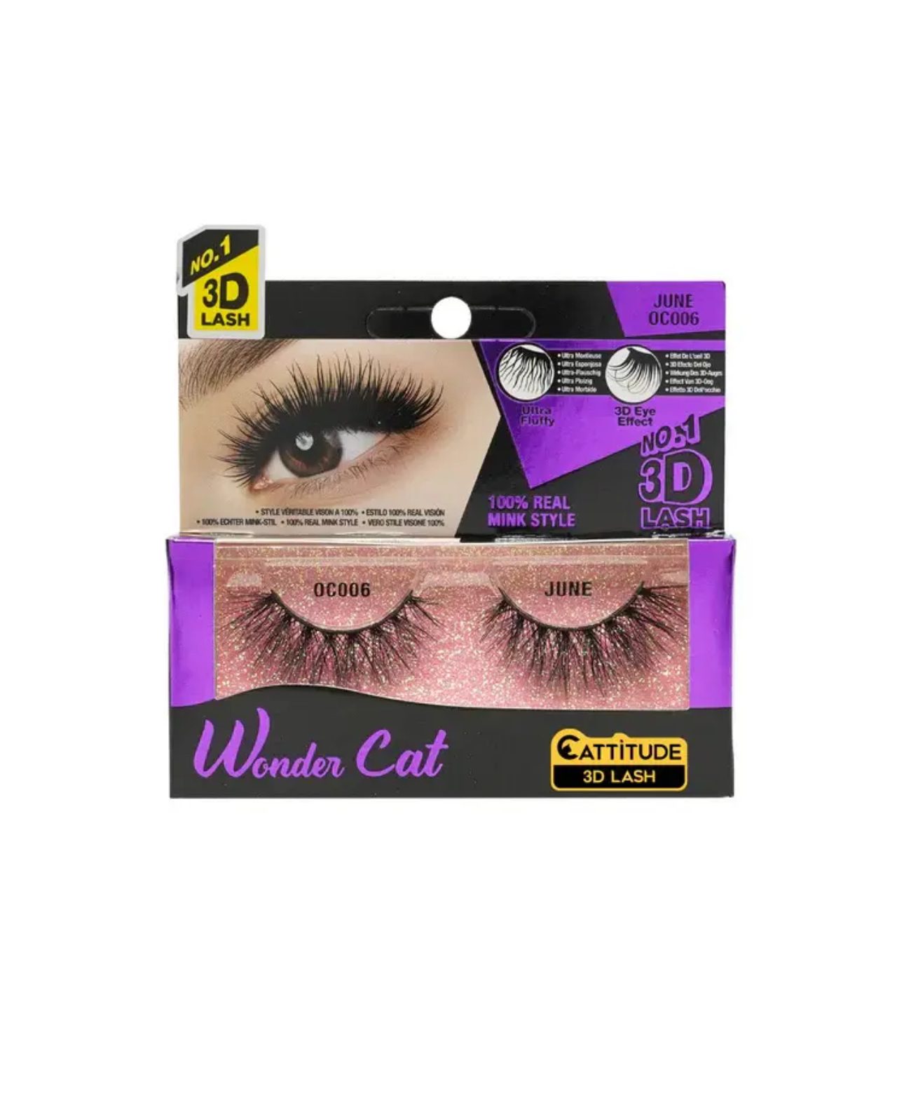 IMG_3995 Wonder Cat Cattitude 3D Lash – Style June (OC006) - Image 1