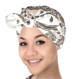 Kashmir Paisley Turban Hat With Cute Bow - Image 2