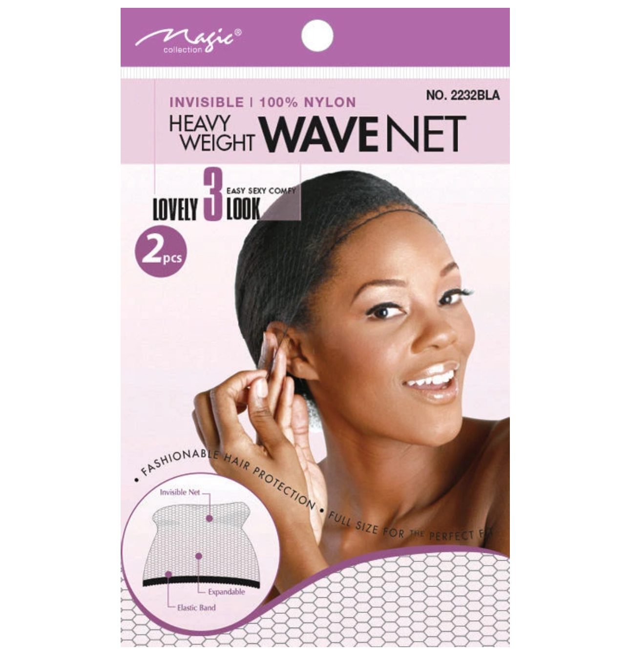 IMG_4054 Magic Collection Heavy Weight Wave Net Invisible 100% Nylon - Image 1