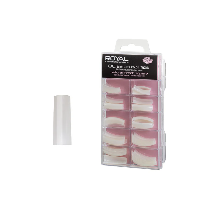 RoyalCosmetics80SalonTipsFrenchNaturalNNAI357 Royal Cosmetics 80 Salon Tips French Natural NNAI357 - Image 1