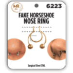 kashmir - fake horshoe nose ring (septum)