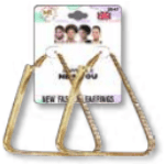 Gold diamond earings